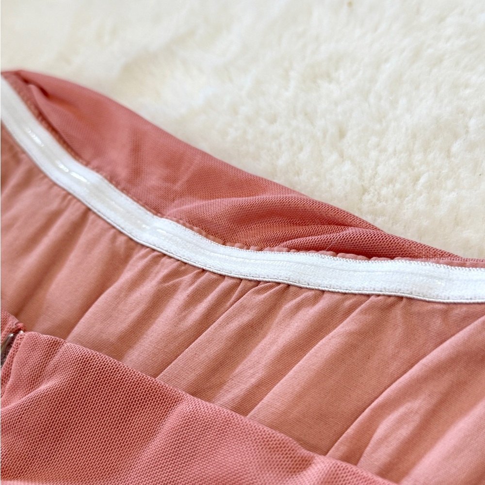 Chic Pink Ruched Crop Top - Picture 7 of 7